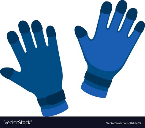 Water gloves cartoon Royalty Free Vector Image