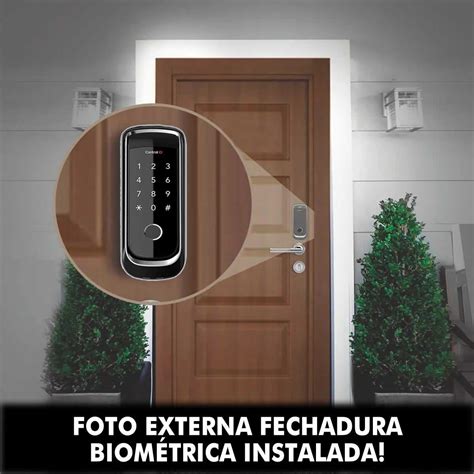 Fechadura Eletronica Porta De Madeira - fechadura sobrepor portão digital eletronica porta madeira biometrica ...