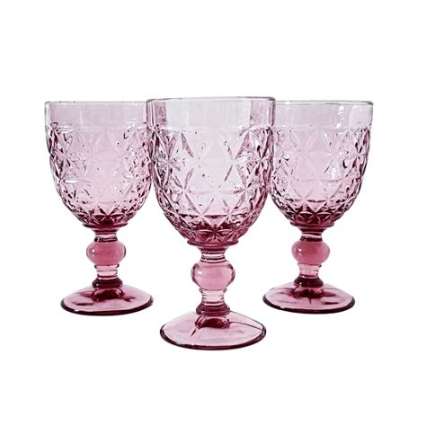 Pink Glassware Hire Sydney Pretty Pedestals