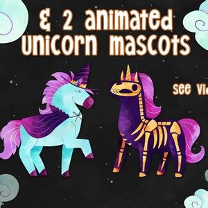 Animated Spooky Unicorn Twitch Package Streamer Scenes Etsy