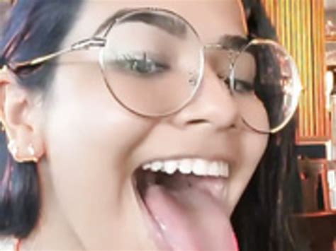 Latina Girl Long Tongue Fetish Comp