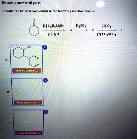 SOLVED Be Sure To Answer All Parts Identify The Lettered Compounds In