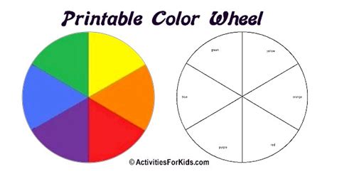 6 Best Images of Printable Basic Color Wheel Template - Basic Color ...