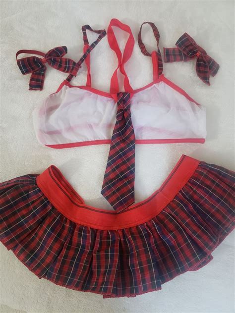 Fantasia De Colegial Lingerie Feminina Hot Flowers Usado Enjoei