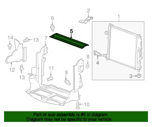 23410722 GM Upper Radiator Air Baffle GM Parts Store