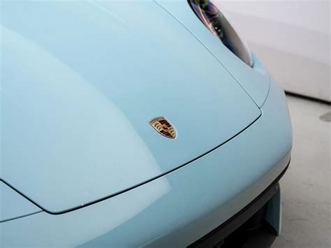 Meissen Blue Porsche 911 Turbo S Convertible 992