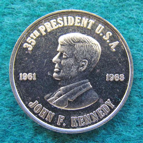 John F Kennedy Coin 1961 1963 Peace Corps Token Gumnut Antiques