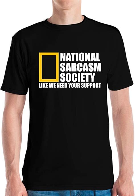 Funny National Sarcasm Society Sarcastic Shirt Tshirt Men Women