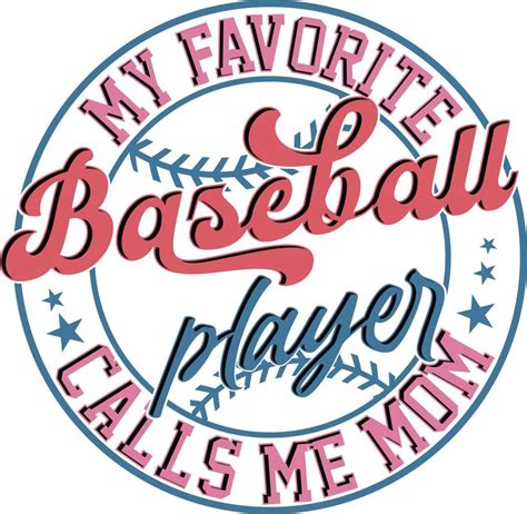 My Favorite Baseball Player Calls Me Mom Retro Baseball Mama T Shirt