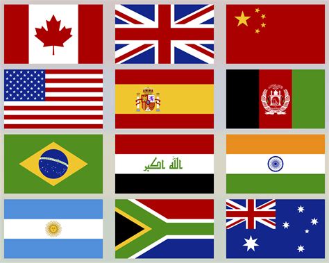 Banderas De Países Para Imprimir Con Nombres 800x508