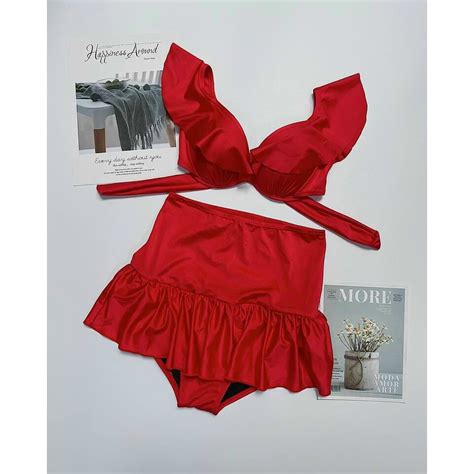 Bikini Đồ Bơi Đi Biển Hai Mảnh Cánh Tiên Váy Đuôi Cá Dễ Thương Nhiều
