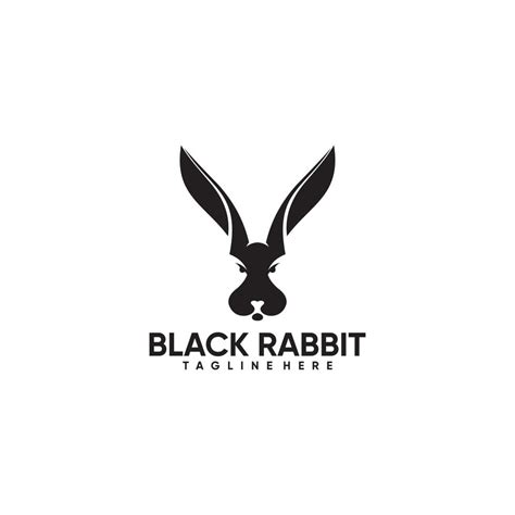 Black Rabbit Logoeps 21821937 Vector Art At Vecteezy