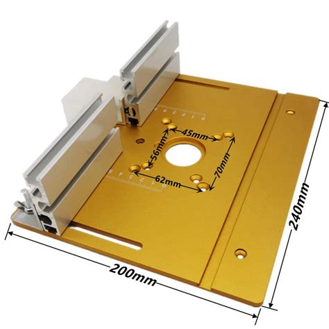 Neues Set Von Router Tisch Einsatz Platte Aluminiumlegierung Holz