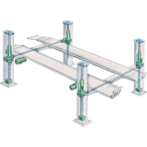 Elevador De 4 Columnas KP442E Ravaglioli