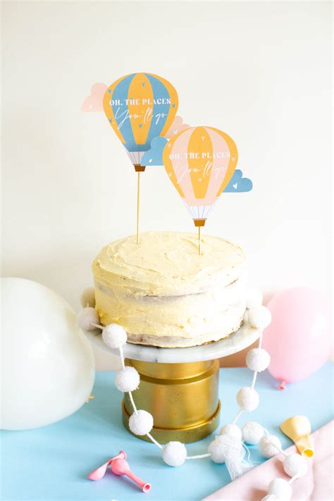 Hot Air Balloon Cake Toppers Bb Print Club