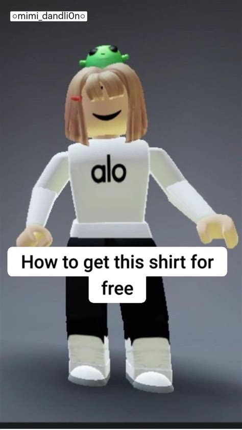 How To Get Alo White Shirt For Free In Roblox Mimidandli0n Roblox