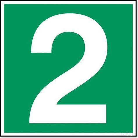 Nummer -2 (sticker) - Pictogrammenshop.nl