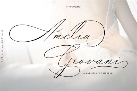 Amelia Giovani Font By Teweka · Creative Fabrica