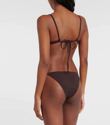 Crystal Fracture Bikini Bottoms In Brown Christopher Esber Mytheresa