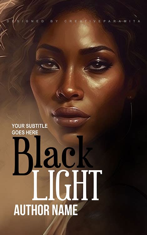 Black Light Premade Book Cover