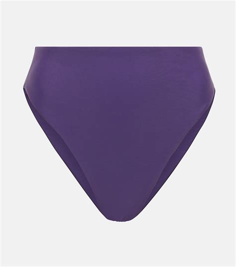 Incline High Rise Bikini Bottoms In Purple Jade Swim Mytheresa