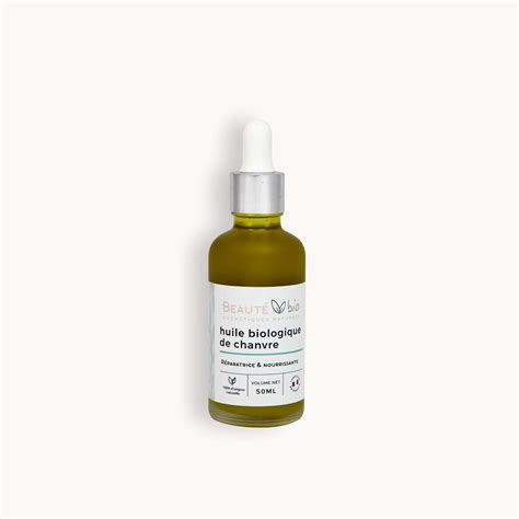 Huile biologique de chanvre Réparatrice nourrissante Beauté bio