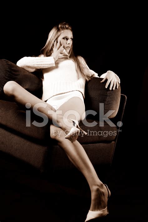 Blonde On The Couch 3 Stock Photo Royalty Free Images FreeImages