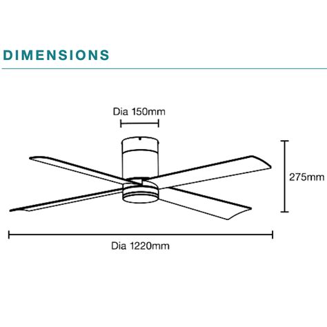 Martec Carrara Led Smart Wifi Dc Ceiling Hugger Fan Light Bitola