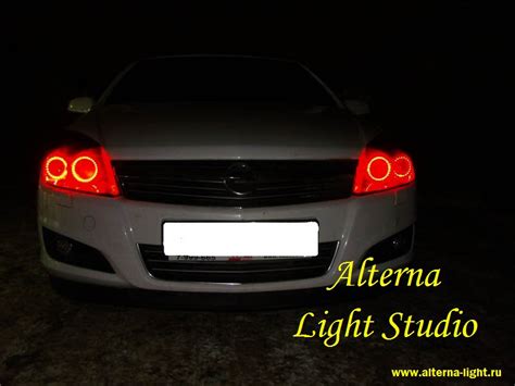Opel Astra H — ангельские глазки V3 — Alterna Light Studio на DRIVE2