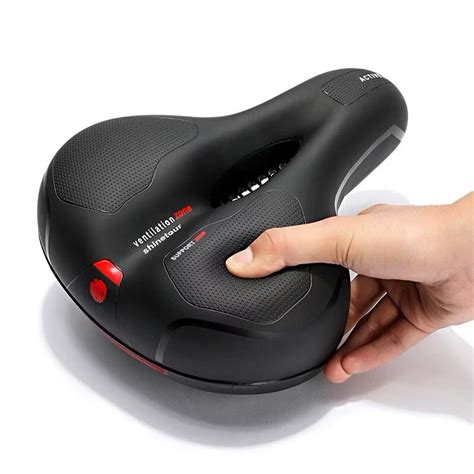 Selim Confortável Para Bicicleta - Selim Bicicleta Banco Assento Gel Largo Confortável Refletivo no ...