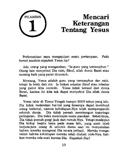 PDF Mencari Keterangan Tentang Yesus GlobalReach Orgindonesian