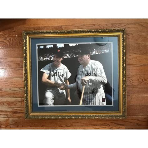 Sold Price Ted Williams Signed Photo With Babe Ruth August 1 0122 5