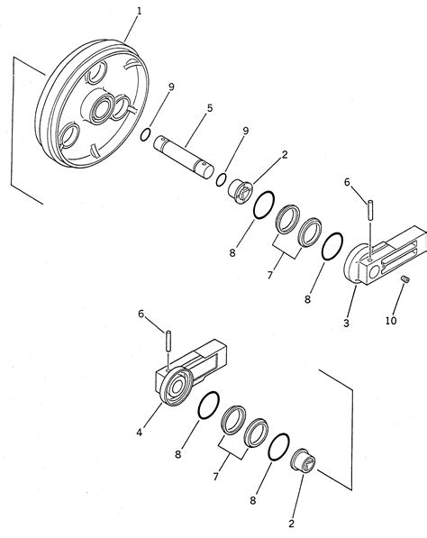X Komatsu FRONT IDLER ASS Y