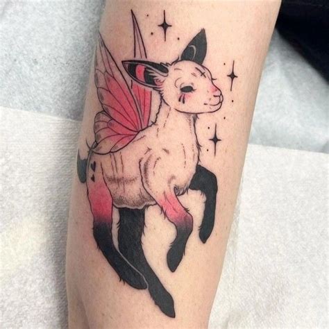 Pin by Ellis White on тату | Lamb tattoo, Cute little tattoos, Creative ...