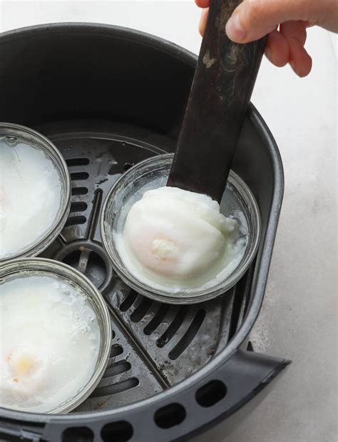 Poached Eggs In The Air Fryer Cook At Home Mom