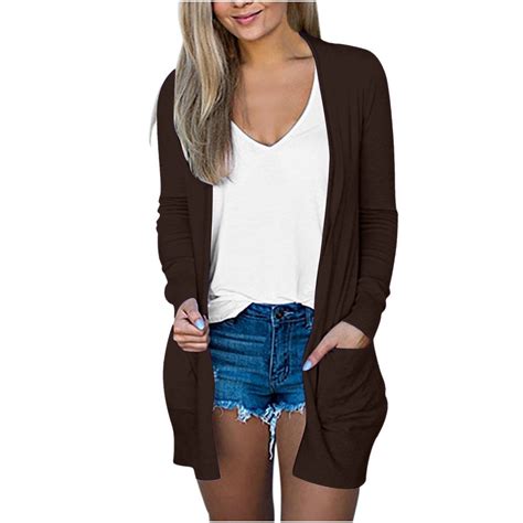 Fafwyp Womens Lightweight Cardigan Sweaters Summer Fall Oversized Long