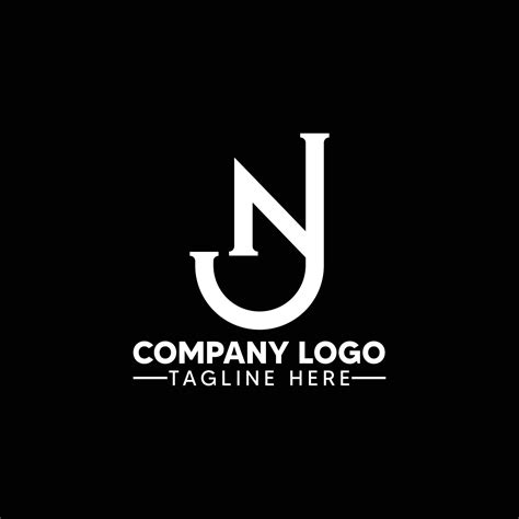 Initial NJ Letter Logo. NJ letter Type Logo Design vector Template