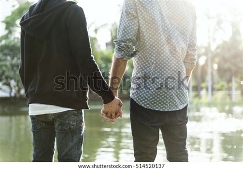 Gay Couple Love Outdoors Concept Stock Photo Edit Now 514520137