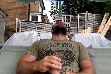 Tommylads Horny Wank In The Garden Full Load English Gay Masturbation