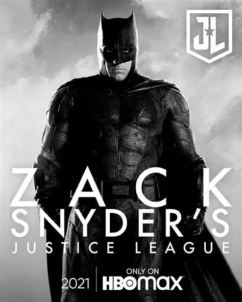 Zack Snyder S Justice League Poster Ben Affleck As Batman Justice