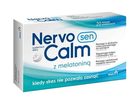 NervoCalm Sen z melatoniną x 20 tabletek cena opinie dawkowanie