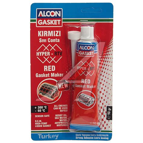 Герметик прокладка красный термостойкий 90мл ALCON - M-3303 ALCON M ...