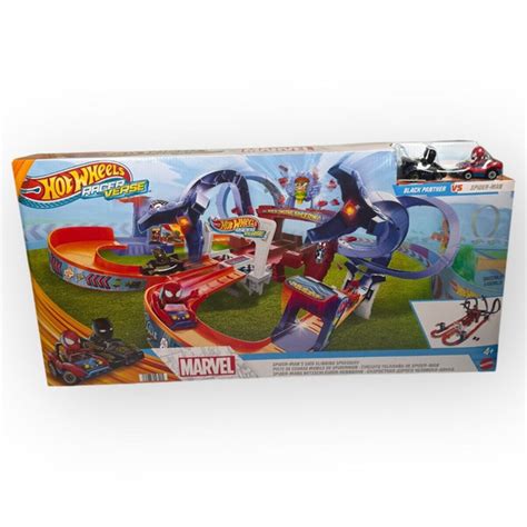 Mattel Cameras Photo Video Hot Wheels Racer Verse Spidermans Web Slinging Speedway By