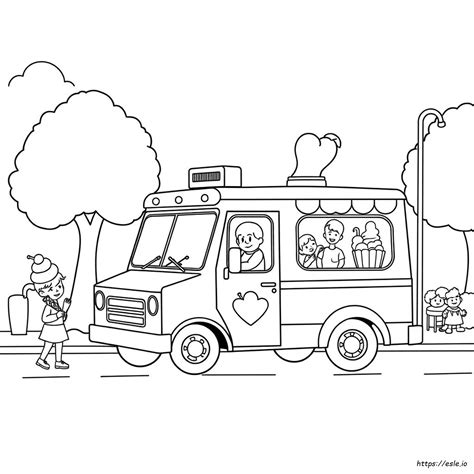 Ice Cream Truck Coloring