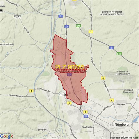 Postleitzahlgebiet 90765 - PLZ