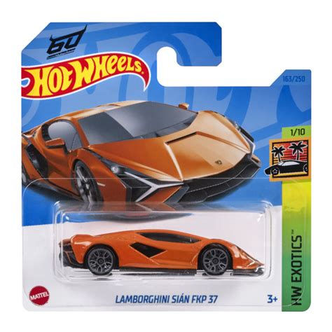 Игрушечная машинка Hot Wheels коллекция HW EXOTICS модель LAMBORGHINI SIAM FKP 37 масштаб 1 64