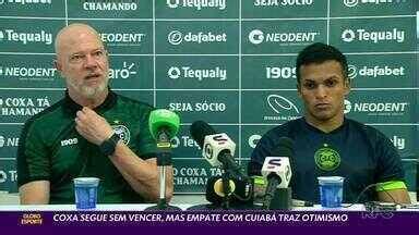 Globo Esporte PR Coritiba segue sem vencer mas empate Cuiabá