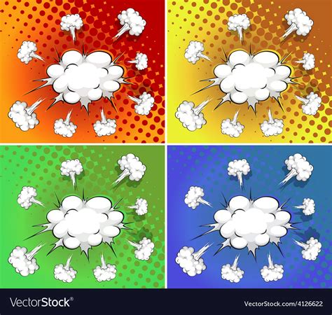 Clouds explosion Royalty Free Vector Image - VectorStock