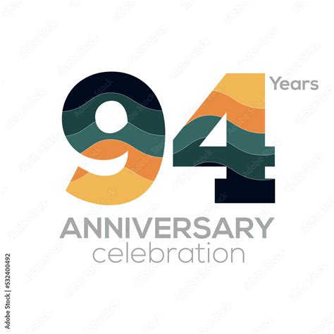 anniversary logo design number  icon vector templateminimalist