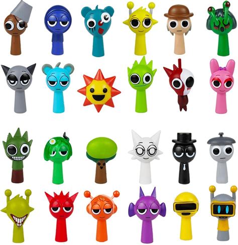 Amazon.co.jp: フィギュア(4~5cm) 24セット ミニ スプランキー グッズ おもちゃ お誕生日 プレゼント (24 セット ...